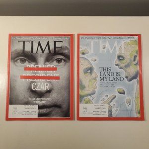 Time Russia Lot - Czar May 19 2014 + This Land Is My Land March 31 2014 Magazine